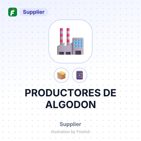 PRODUCTORES DE ALGODON – summary card, no photo uploaded yet