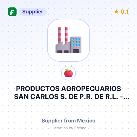 PRODUCTOS AGROPECUARIOS SAN CARLOS S. DE P.R. DE R.L. – summary card, no photo uploaded yet