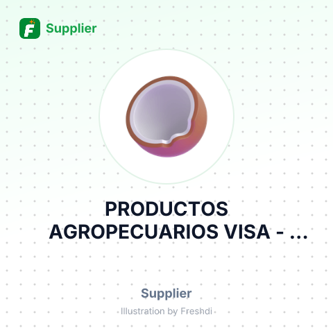 PRODUCTOS AGROPECUARIOS VISA – summary card, no photo uploaded yet