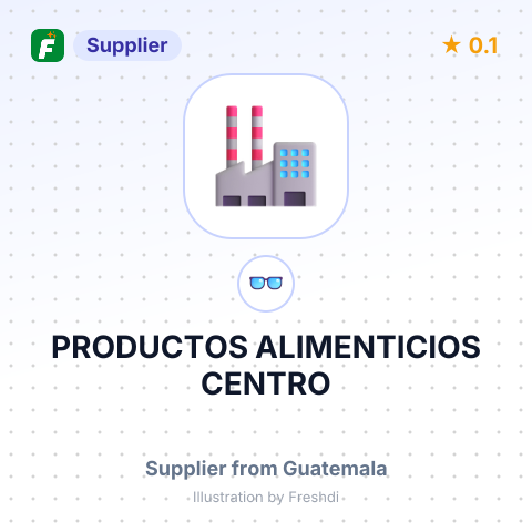 PRODUCTOS ALIMENTICIOS CENTRO – summary card, no photo uploaded yet