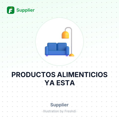 PRODUCTOS ALIMENTICIOS YA ESTA – summary card, no photo uploaded yet