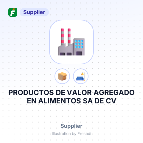 PRODUCTOS DE VALOR AGREGADO EN ALIMENTOS SA DE CV – summary card, no photo uploaded yet