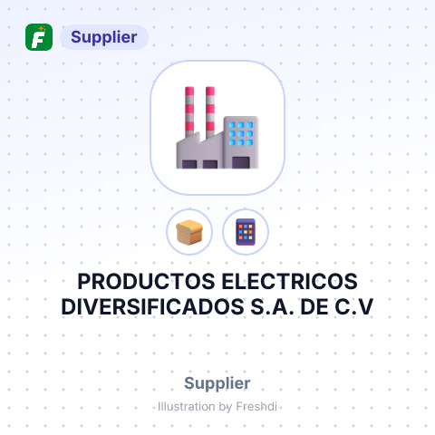 PRODUCTOS ELECTRICOS DIVERSIFICADOS S.A. DE C.V – summary card, no photo uploaded yet