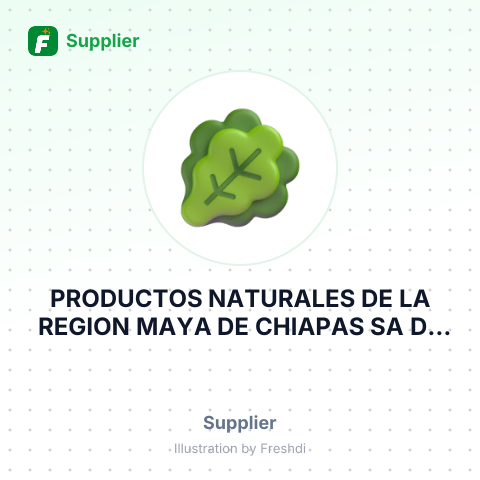 PRODUCTOS NATURALES DE LA REGION MAYA DE CHIAPAS SA DE CV – summary card, no photo uploaded yet