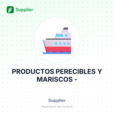 PRODUCTOS PERECIBLES Y MARISCOS - – summary card, no photo uploaded yet