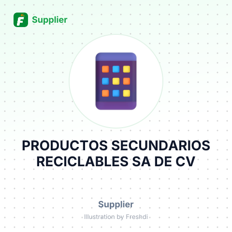 PRODUCTOS SECUNDARIOS RECICLABLES SA DE CV – summary card, no photo uploaded yet