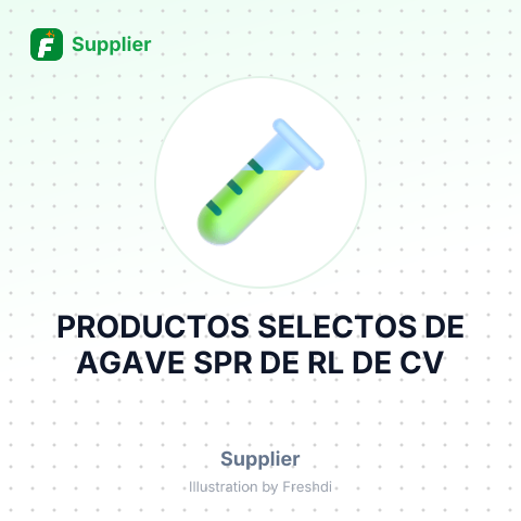 PRODUCTOS SELECTOS DE AGAVE SPR DE RL DE CV – summary card, no photo uploaded yet