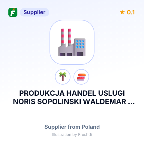 PRODUKCJA HANDEL USLUGI NORIS SOPOLINSKI WALDEMAR – summary card, no photo uploaded yet