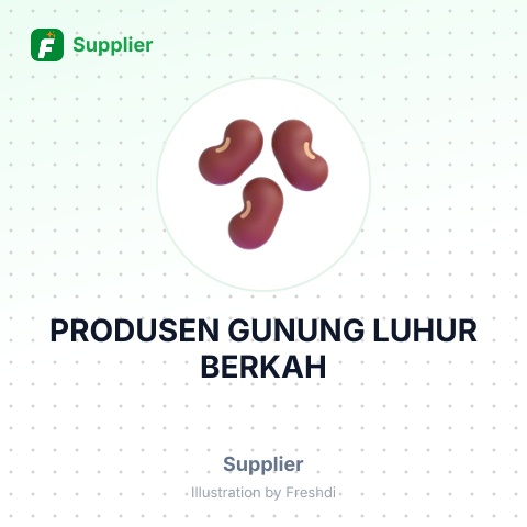 PRODUSEN GUNUNG LUHUR BERKAH – summary card, no photo uploaded yet
