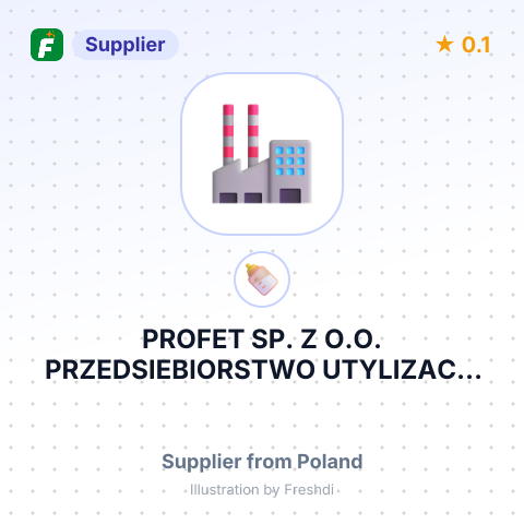 PROFET SP. Z O.O. PRZEDSIEBIORSTWO UTYLIZACJI ODPADOW ZWIERZECYCH – summary card, no photo uploaded yet