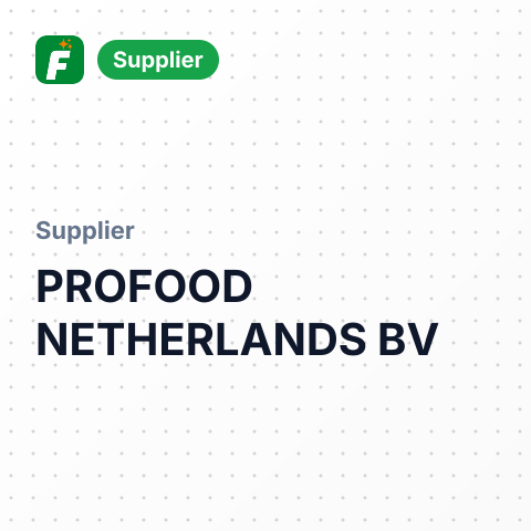 PROFOOD NETHERLANDS BV – summary card, no photo uploaded yet