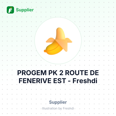 PROGEM PK 2 ROUTE DE FENERIVE EST – summary card, no photo uploaded yet