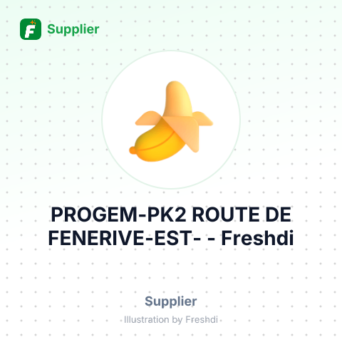 PROGEM-PK2 ROUTE DE FENERIVE-EST- – summary card, no photo uploaded yet