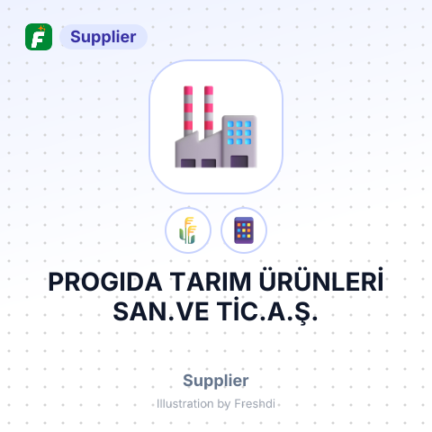PROGIDA TARIM ÜRÜNLERİ SAN.VE TİC.A.Ş. – summary card, no photo uploaded yet
