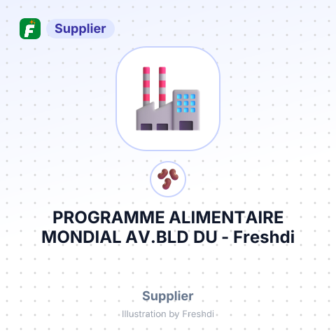 PROGRAMME ALIMENTAIRE MONDIAL AV.BLD DU – summary card, no photo uploaded yet