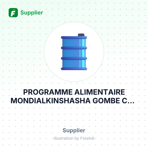 PROGRAMME ALIMENTAIRE MONDIALKINSHASHA GOMBE CDI/ KINSHASHAP.A.MD.R.CONGO – summary card, no photo uploaded yet