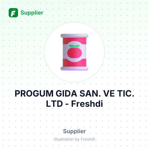PROGUM GIDA SAN. VE TIC. LTD – summary card, no photo uploaded yet