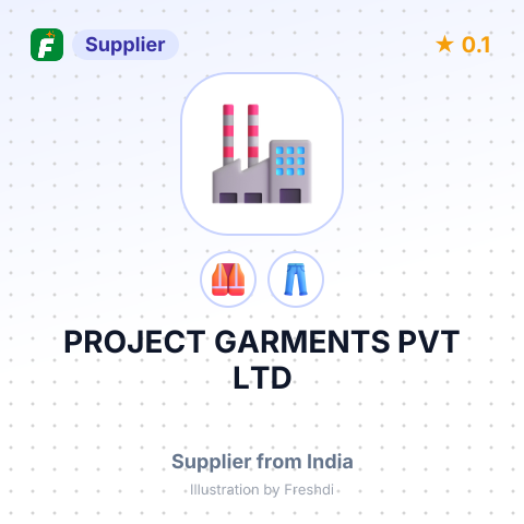 PROJECT GARMENTS PVT LTD – summary card, no photo uploaded yet