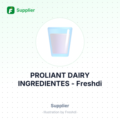 PROLIANT DAIRY INGREDIENTES – summary card, no photo uploaded yet