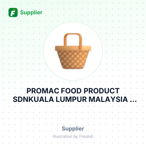 PROMAC FOOD PRODUCT SDNKUALA LUMPUR MALAYSIA – summary card, no photo uploaded yet