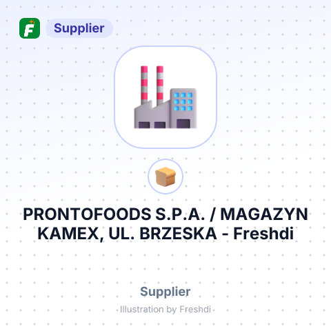 PRONTOFOODS S.P.A. / MAGAZYN KAMEX, UL. BRZESKA – summary card, no photo uploaded yet