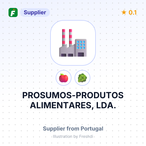 PROSUMOS-PRODUTOS ALIMENTARES, LDA. – summary card, no photo uploaded yet