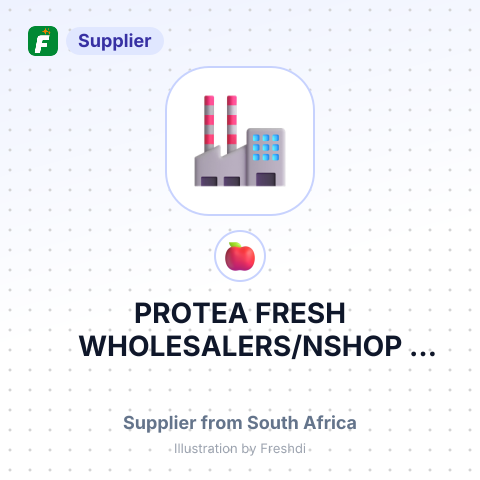 PROTEA FRESH WHOLESALERS/NSHOP NO.908 HALL NO.9/NCITY DEEP/NJOHANNESBURG /NRSA – summary card, no photo uploaded yet