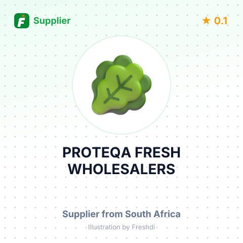 PROTEQA FRESH WHOLESALERS – summary card, no photo uploaded yet