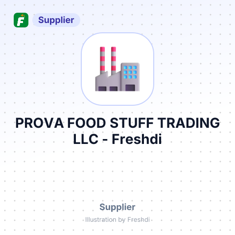 PROVA FOOD STUFF TRADING LLC – summary card, no photo uploaded yet