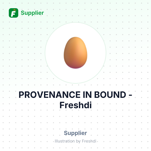 PROVENANCE IN BOUND – summary card, no photo uploaded yet