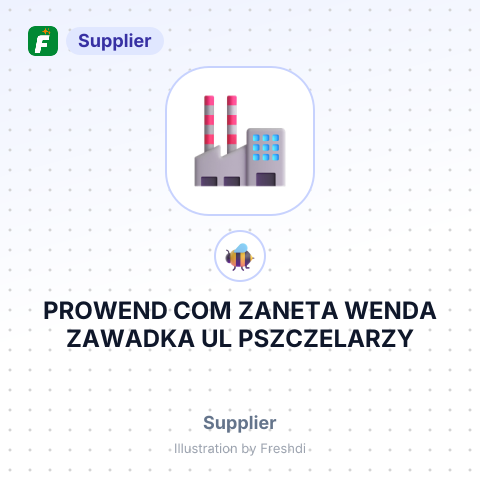 PROWEND COM ZANETA WENDA ZAWADKA UL PSZCZELARZY – summary card, no photo uploaded yet