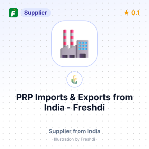PRP Imports & Exports  – summary card, no photo uploaded yet