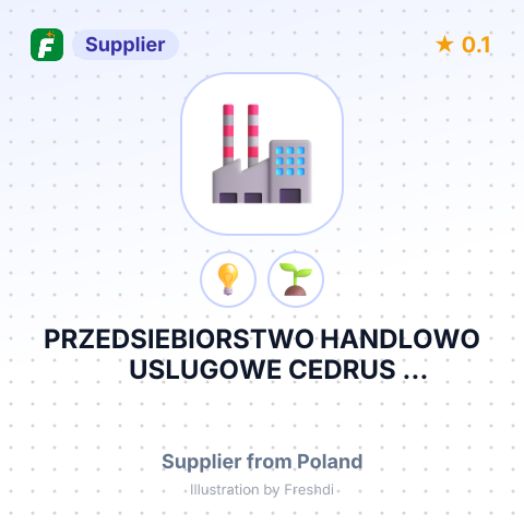 PRZEDSIEBIORSTWO HANDLOWO USLUGOWE CEDRUS MALGORZATA SUCHORSKA – summary card, no photo uploaded yet