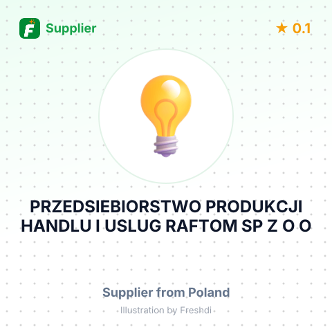 PRZEDSIEBIORSTWO PRODUKCJI HANDLU I USLUG RAFTOM SP Z O O – summary card, no photo uploaded yet