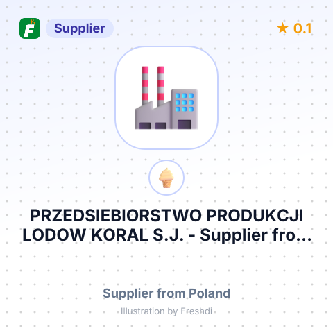 PRZEDSIEBIORSTWO PRODUKCJI LODOW KORAL S.J. – summary card, no photo uploaded yet