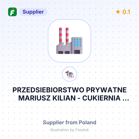 PRZEDSIEBIORSTWO PRYWATNE MARIUSZ KILIAN - CUKIERNIA KRÓLEWSKA – summary card, no photo uploaded yet