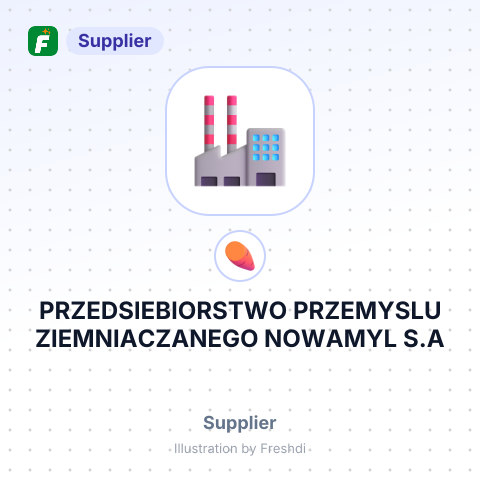 PRZEDSIEBIORSTWO PRZEMYSLU ZIEMNIACZANEGO NOWAMYL S.A – summary card, no photo uploaded yet