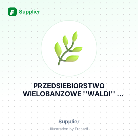 PRZEDSIEBIORSTWO WIELOBANZOWE ''WALDI'' HARBUZ WALDEMAR – summary card, no photo uploaded yet