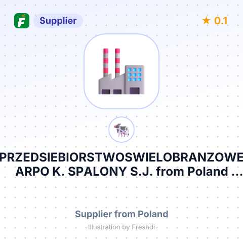 PRZEDSIEBIORSTWOSWIELOBRANZOWE ARPO K. SPALONY S.J. – summary card, no photo uploaded yet