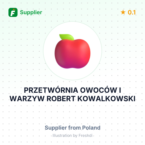 PRZETWÓRNIA OWOCÓW I WARZYW ROBERT KOWALKOWSKI – summary card, no photo uploaded yet
