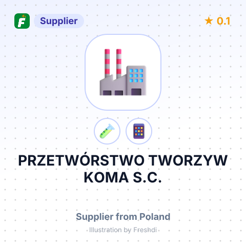 PRZETWÓRSTWO TWORZYW KOMA S.C. – summary card, no photo uploaded yet