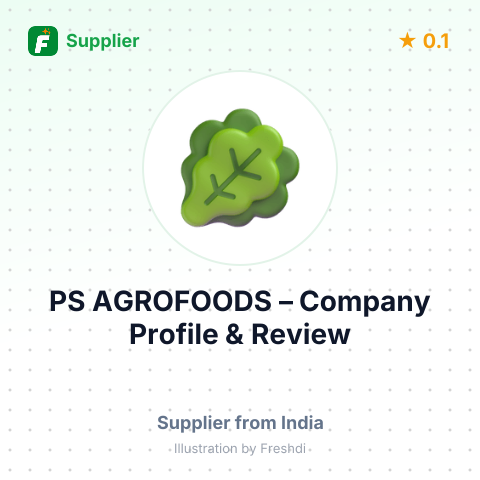 PS AGROFOODS – summary card, no photo uploaded yet