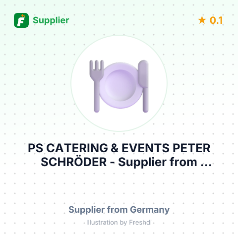 PS CATERING & EVENTS PETER SCHRÖDER – summary card, no photo uploaded yet