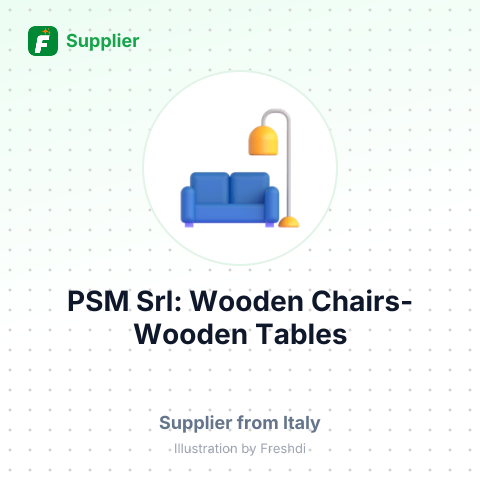 PSM Srl: Wooden Chairs-Wooden Tables – summary card, no photo uploaded yet