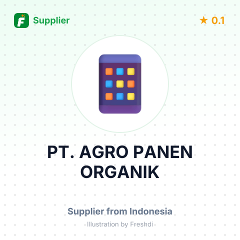 PT. AGRO PANEN ORGANIK – summary card, no photo uploaded yet