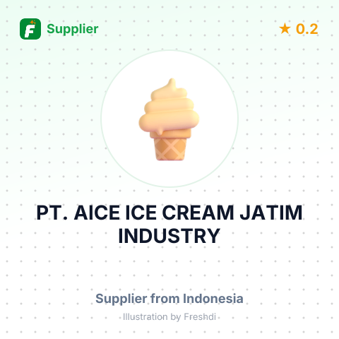 PT. AICE ICE CREAM JATIM INDUSTRY – summary card, no photo uploaded yet
