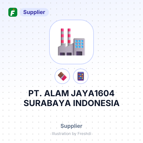 PT. ALAM JAYA1604 SURABAYA INDONESIA – summary card, no photo uploaded yet