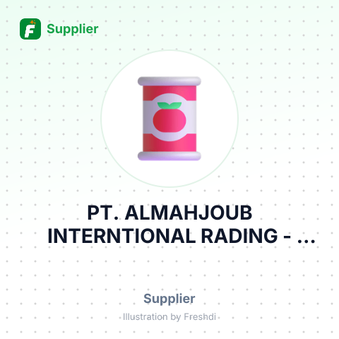 PT. ALMAHJOUB INTERNTIONAL RADING – summary card, no photo uploaded yet