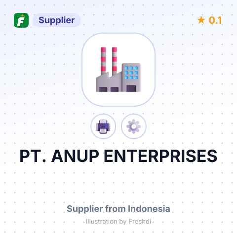 PT. ANUP ENTERPRISES – summary card, no photo uploaded yet