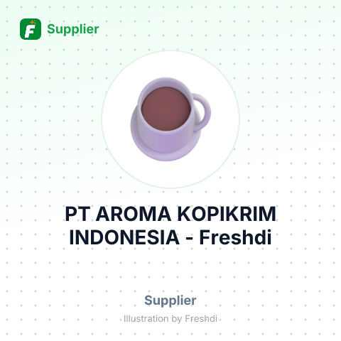PT AROMA KOPIKRIM INDONESIA – summary card, no photo uploaded yet